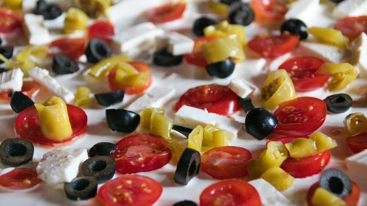 Tartas saludables con tomate fresco