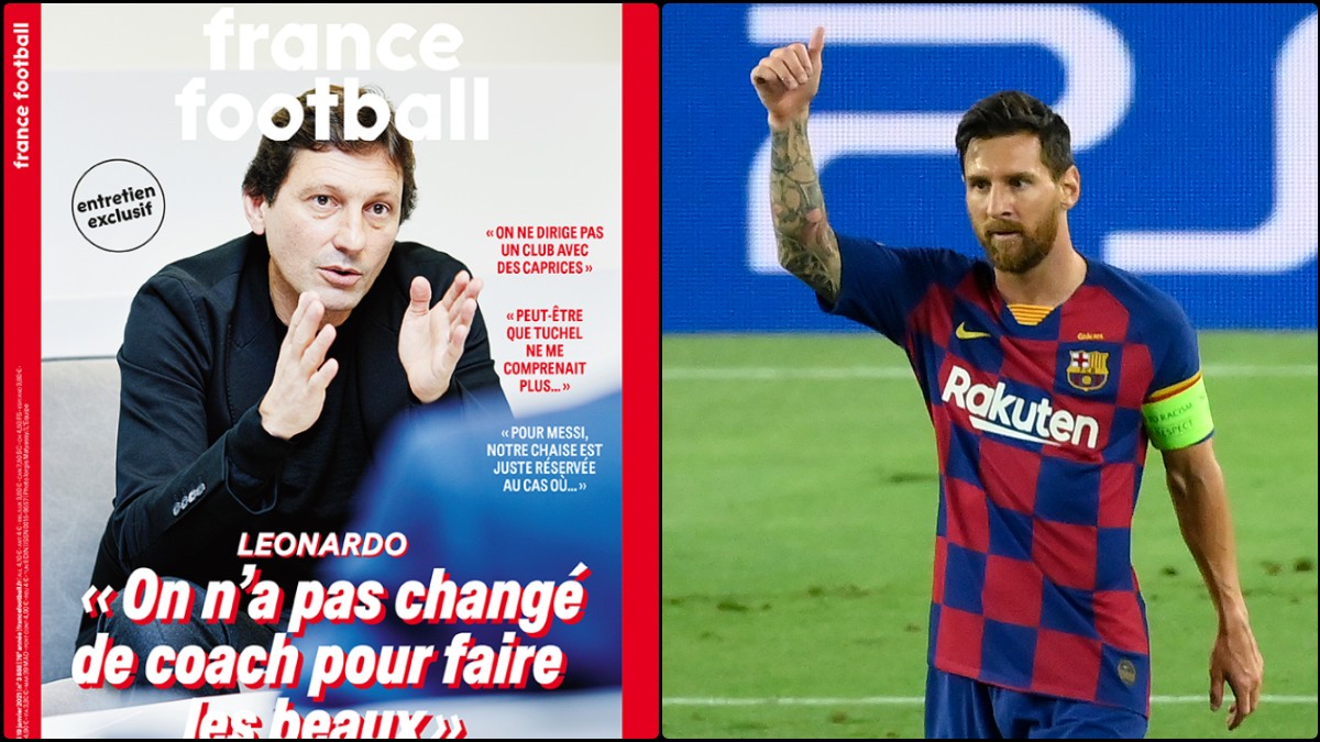 Leonardo habla sobre Leo Messi en ‘France Football’.