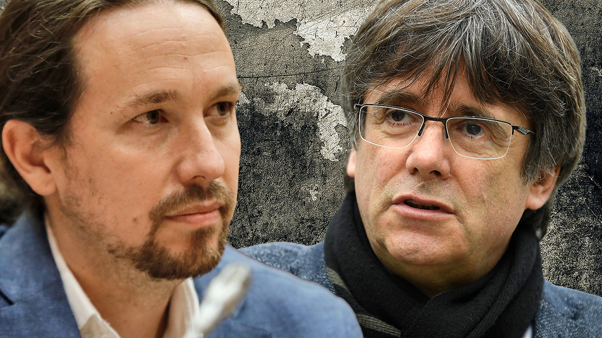 Pablo Iglesias y Carles Puigdemont.