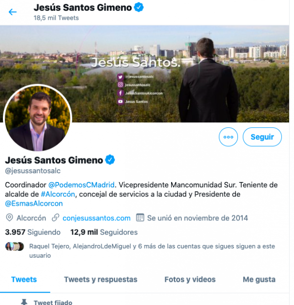 Twitter de Jesús Santos