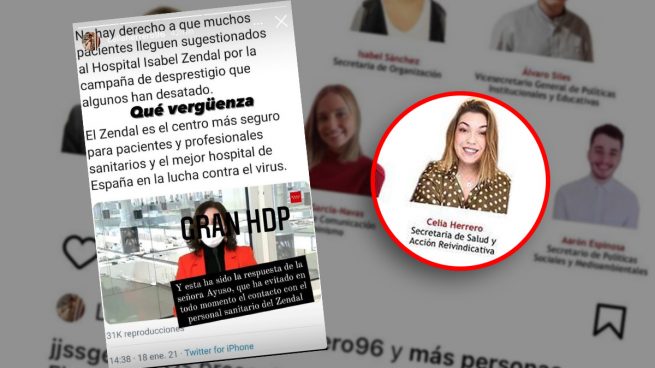 PSOE DE GETAFE  Una dirigente del PSOE en Getafe llama «hija de puta» a Ayuso en Instagram Foto2-interior-7-655x368