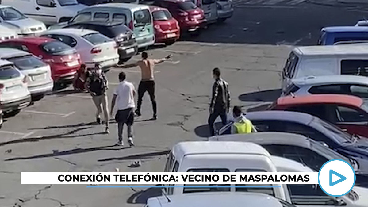 Brutal pelea entre inmigrantes ilegales en San Fernando de Maspalomas (Gran Canaria)