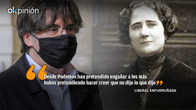 Iglesias compara a Puigdemont con Clara Campoamor 