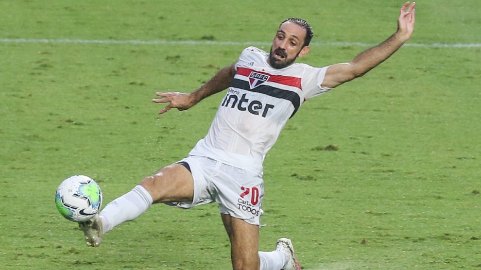 Juanfran Torres durante un partido con el Sao Paulo. (Getty)