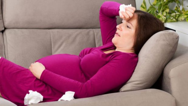 resfriado gripe embarazo
