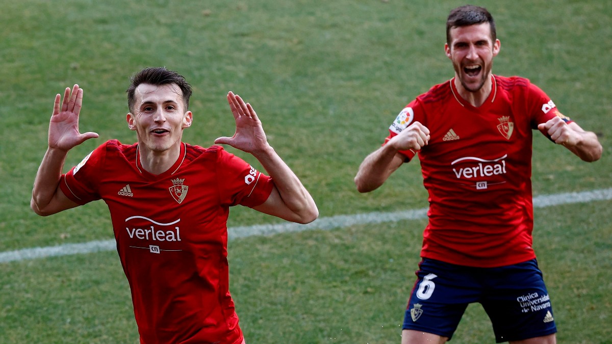 Budimir celebra un gol. (EFE)