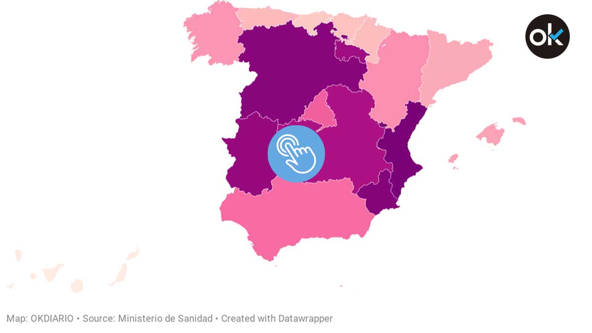 Incidencia acumulada a 14 días por comunidades