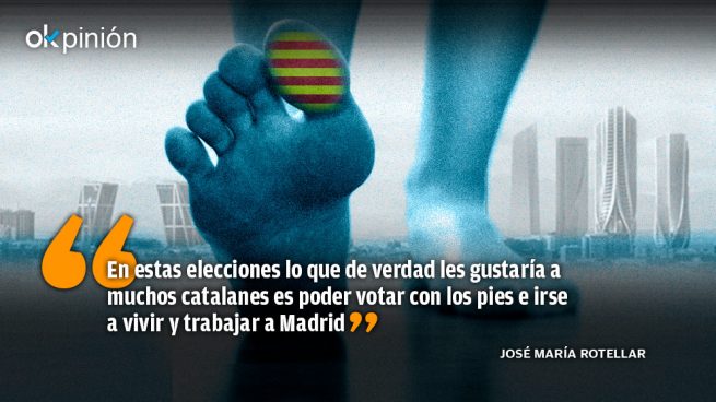 Los catalanes quieren votar con los pies