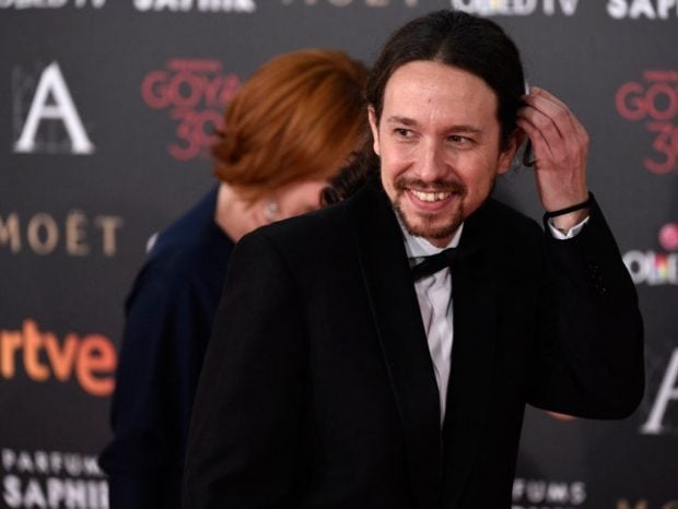 Pablo Iglesias en las entrega de los Premios Goya 2016, la 30ª edición.