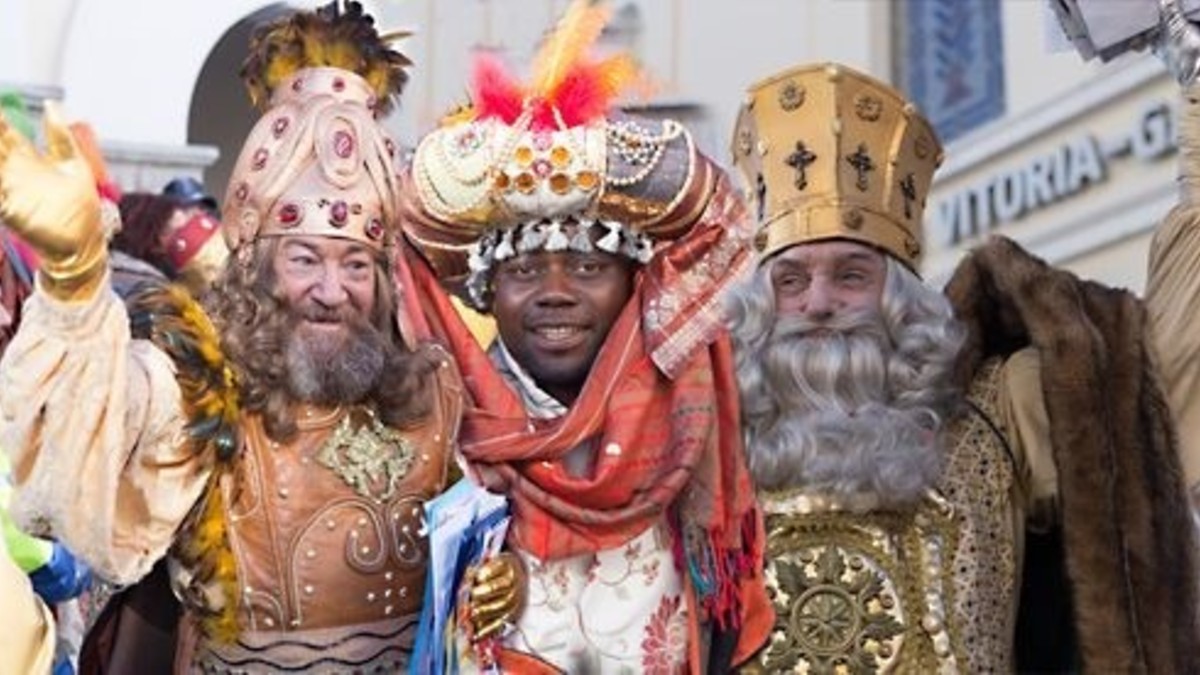 Los Reyes Magos en Vitoria. (Foto: Europa Press)