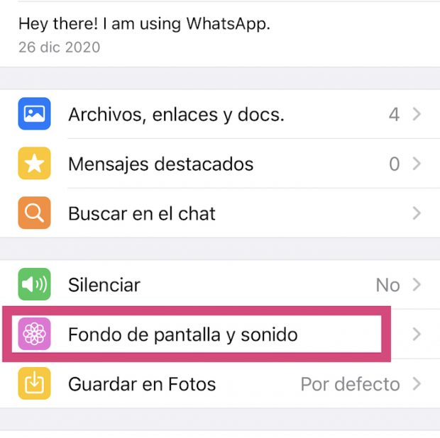 Cómo poner un fondo de pantalla en WhatsApp distinto en cada chat
