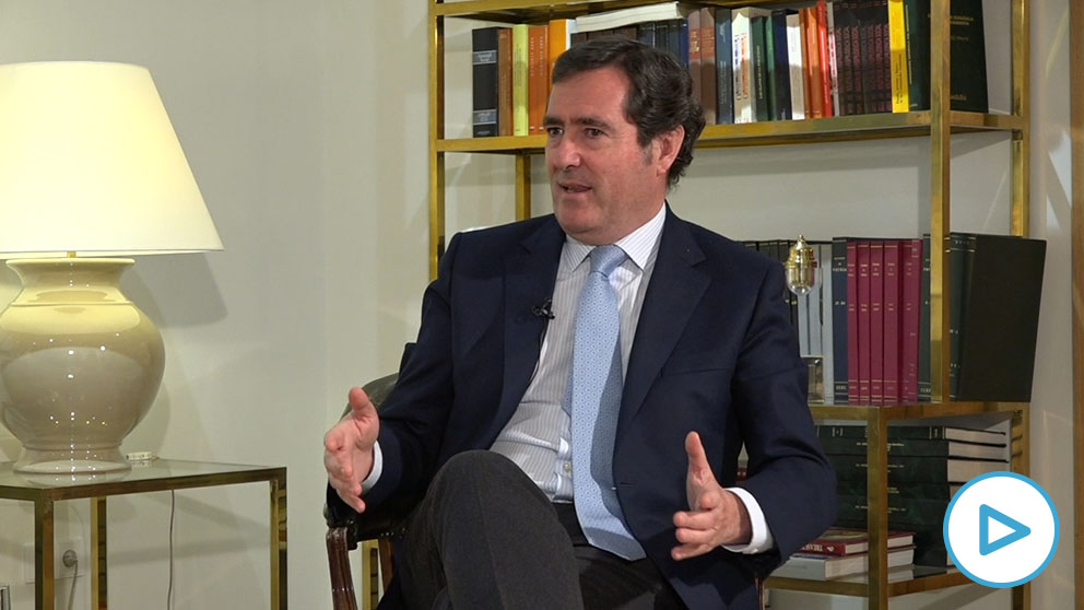 El presidente de la CEOE, Antonio Garamendi.