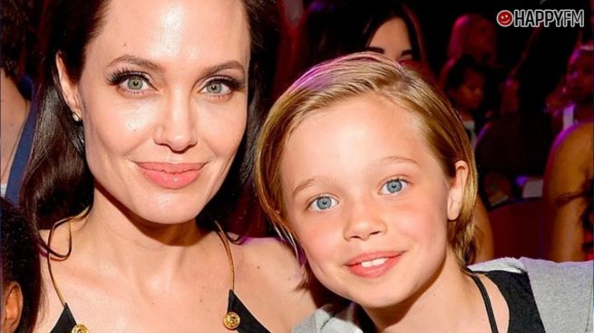 Shiloh con su madre, Angelina Jolie