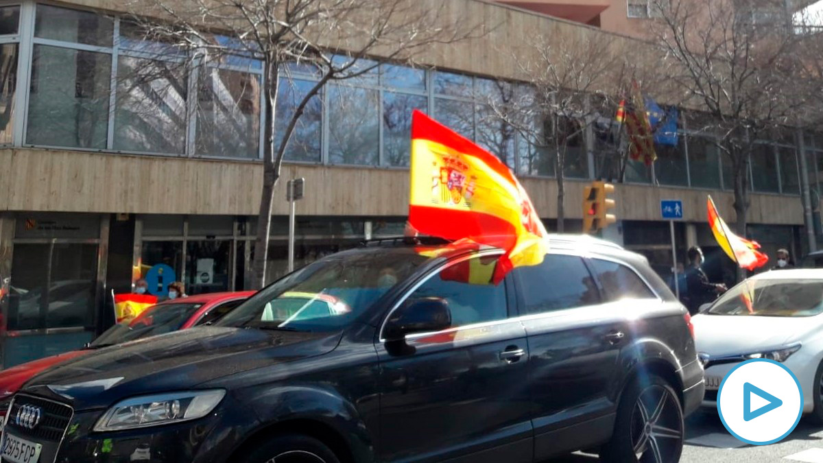 Marcha motorizada en Baleares contra Sánchez y Armengol. (Foto: EP)