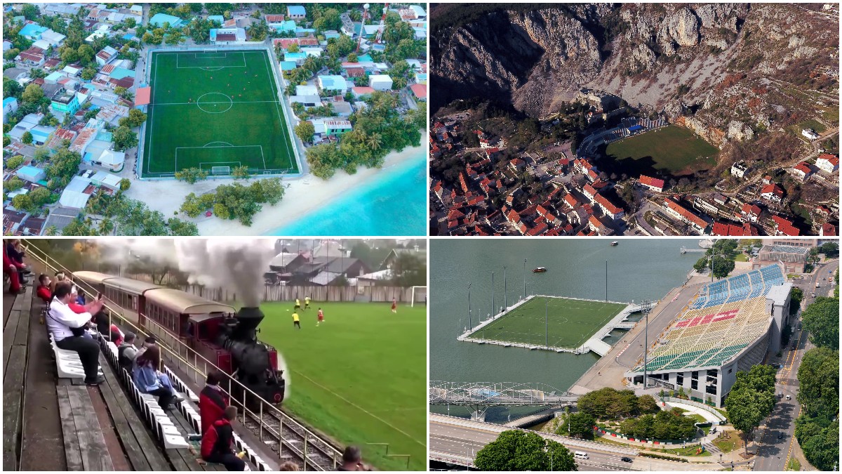 Cuatro de los estadios más curiosos del mundo.