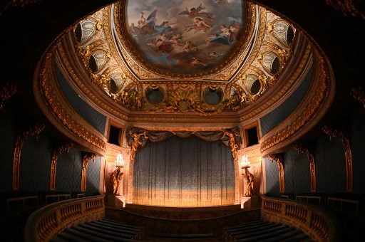 Fotografía del conocido como teatro de María Antonieta en el Palacio de Versalles. Foto: AFP