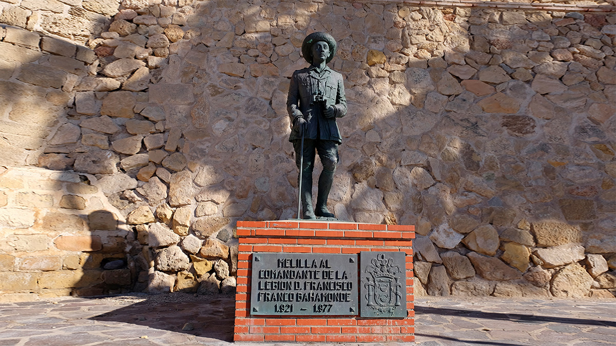 Estatua de Franco en Melilla.