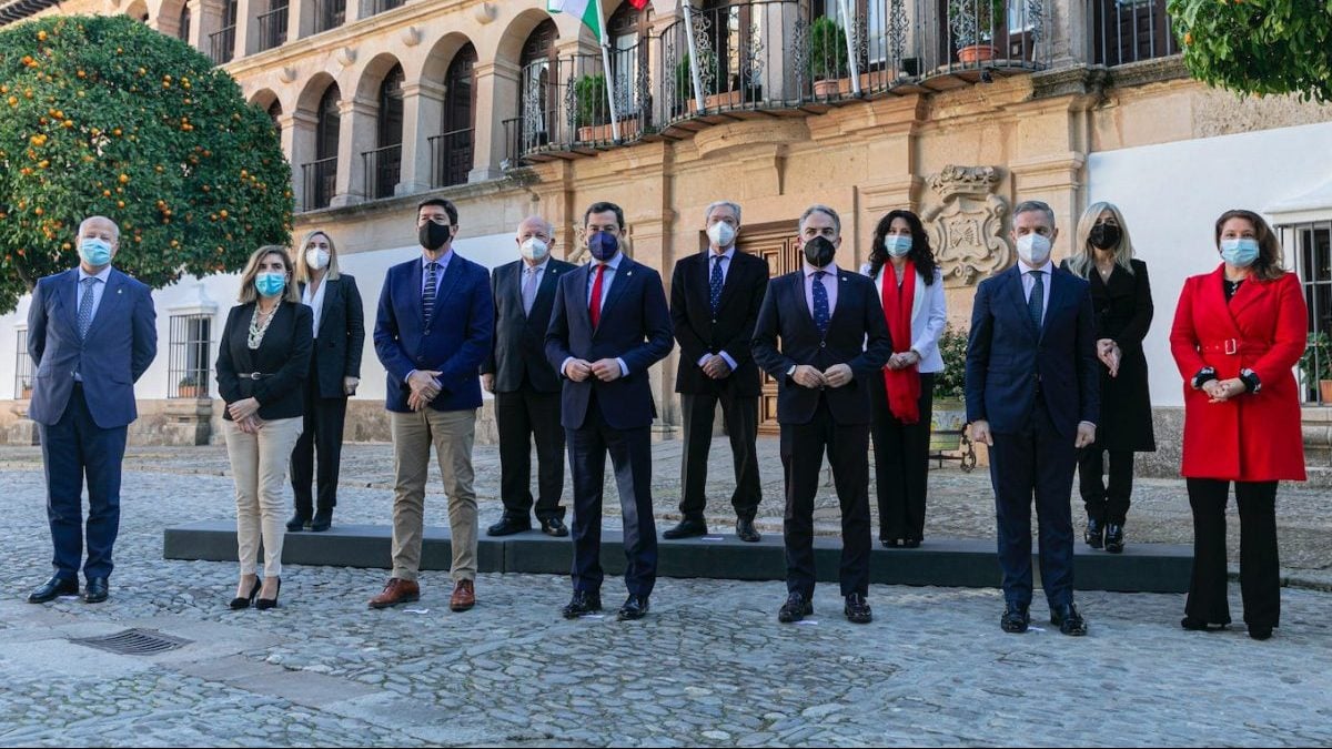 La Junta de Andalucía, en la entrega de medallas.