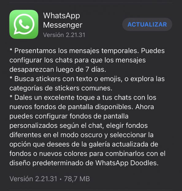 La Nueva Actualización De Whatsapp Trae Interesantes Novedades 6983