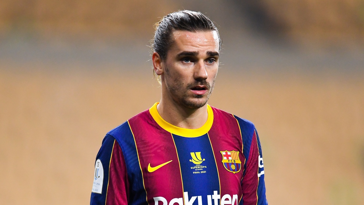 Antoine Griezmann, en uno de sus últimos partidos con el Barcelona. (Getty)