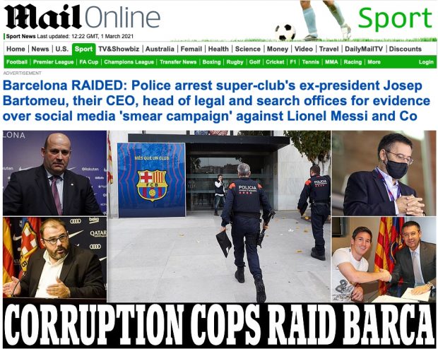 La prensa internacional alucina el ‘Barçagate’: «Escándalo mundial»
