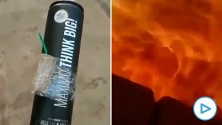 Bomba casera Hasél Barcelona