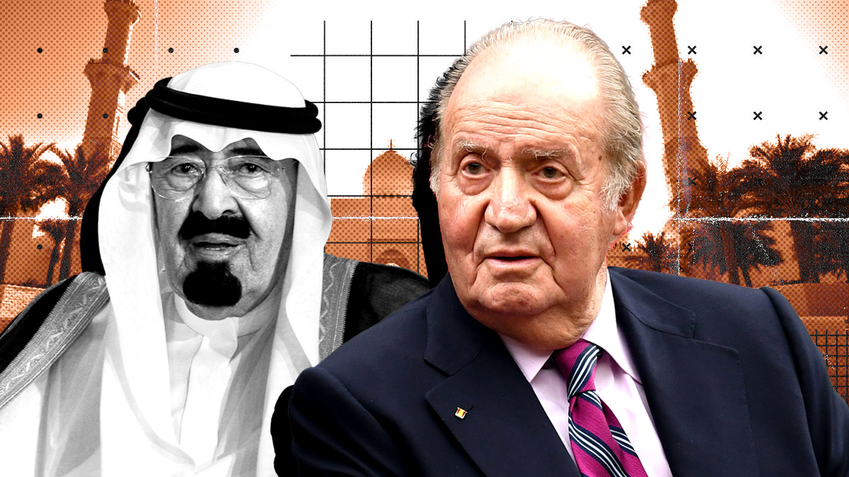 El rey Abdalá de Arabia y Don Juan Carlos