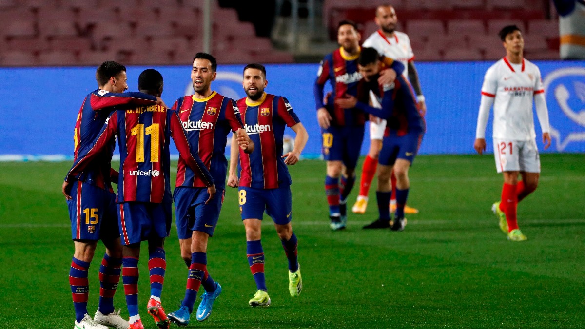Copa del Rey 2020 -2021 | Barcelona – Sevilla, Copa del Rey 2020 -2021 en directo. (AFP)
