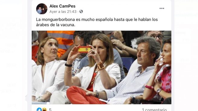 Un cargo del PSOE de León llama «monguer» a la infanta Elena y pide «guillotina» para los Borbones