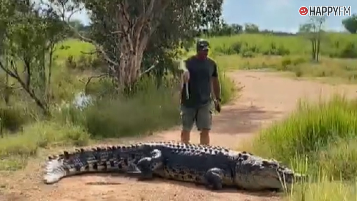 Un australiano se enfrenta a un cocodrilo de 4 metros