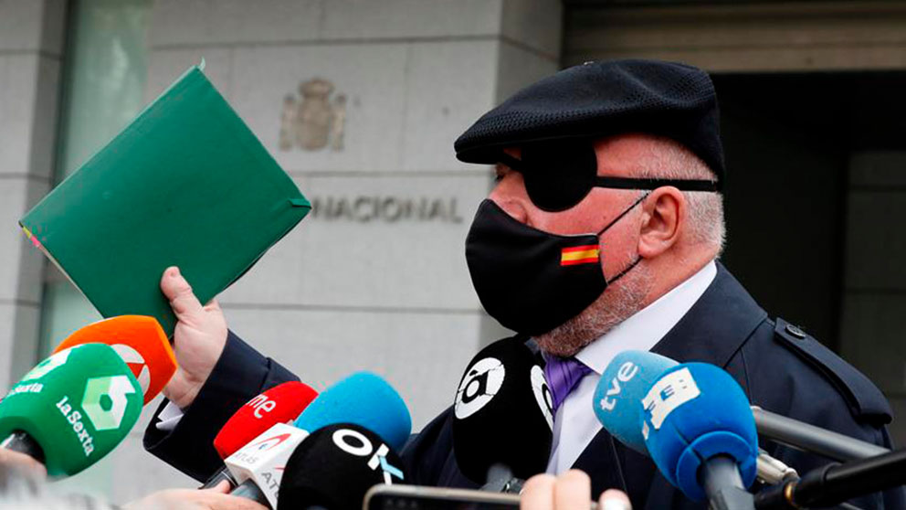 Villarejo a su salida de la Audiencia Nacional en su primer día de libertad.