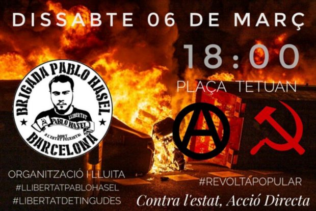 Los radicales difunden las ‘reglas’ de los anarquistas italianos para otra noche de violencia en Barcelona