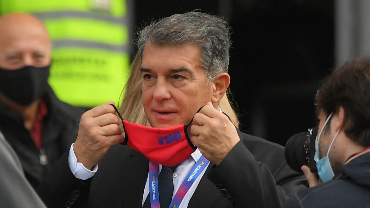 Joan Laporta, presidente del Barcelona. (AFP)