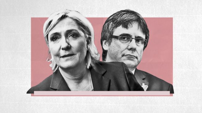 La ultraderechista Le Pen apoya a Puigdemont: vota a favor de mantener su inmunidad