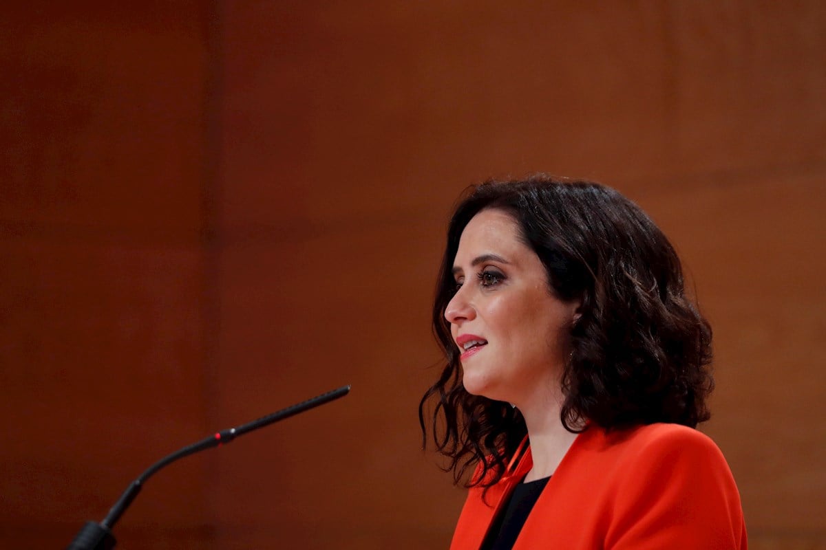 La presidenta de la Comunidad de Madrid, Isabel Díaz Ayuso.