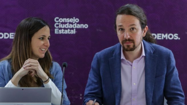 Podemos Ione Belarra y Pablo Iglesias. (Foto: EP)