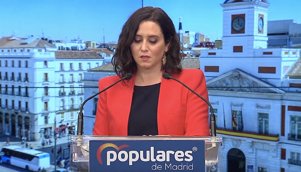 La presidenta de la Comunidad de Madrid, Isabel Díaz Ayuso.