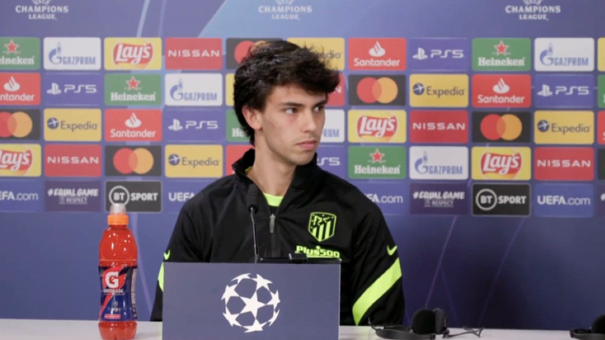 Joao Félix, en rueda de prensa.