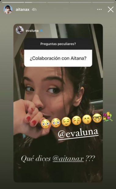 Stories de Aitana en Instagram