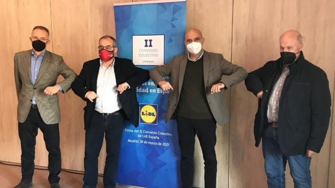 Lidl firma con los sindicatos el nuevo convenio colectivo que recoge una subida salarial del 5%