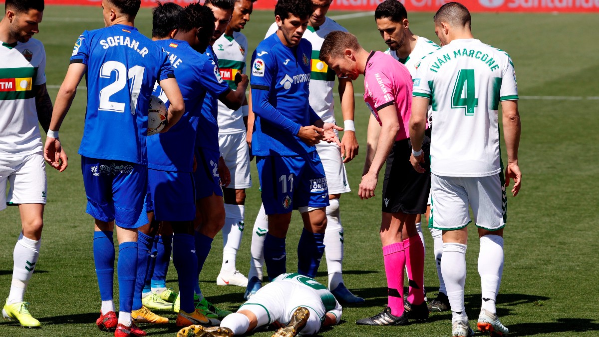 Elche y Getafe empataron en el Coliseum. (EFE)