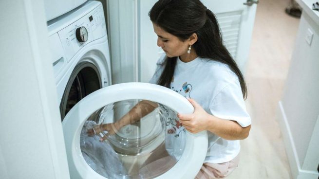limpiar la goma de la lavadora