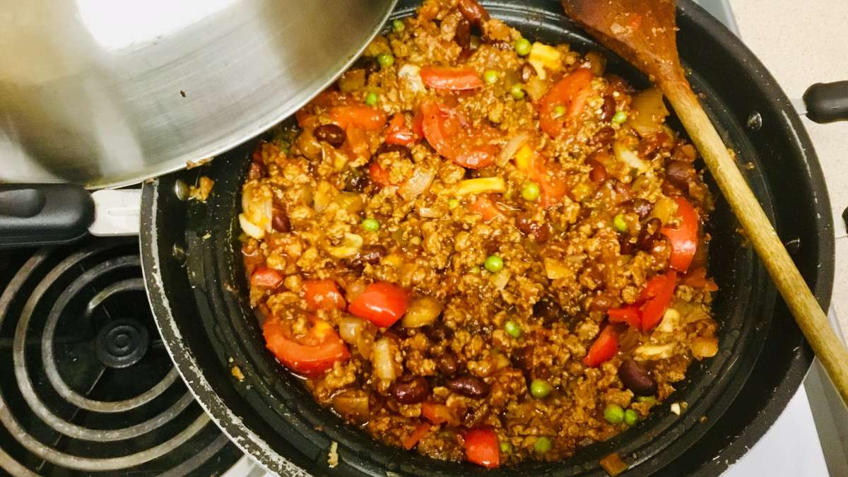 Quorn con salsa de coco, receta exótica