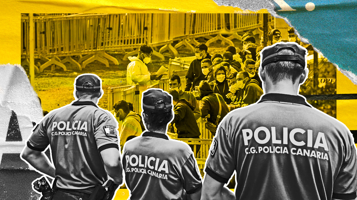 Los policías de Canarias denuncian falta de medios para atender sus labores diarias y además acudir a los disturbios en los centros de acogida de inmigrantes ilegales.