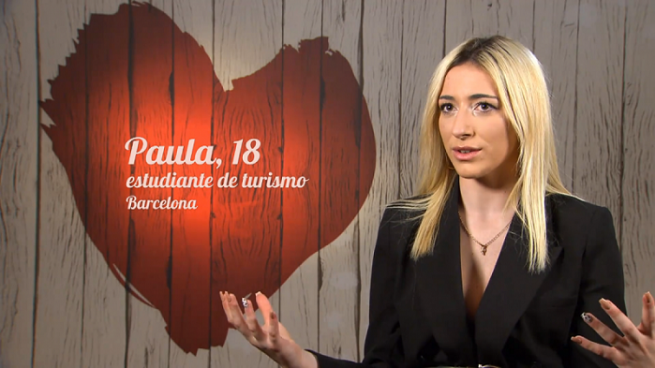 Paula en 'First Dates'.