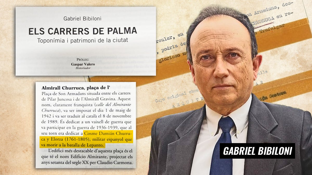 El asesor del alcalde de Palma para cambiar calles es un profesor que confunde Lepanto con Trafalgar