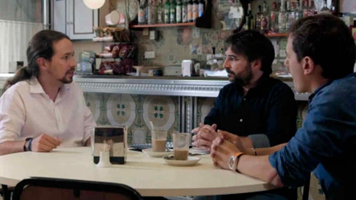 Pablo Iglesias y Albert Rivera en Salvados