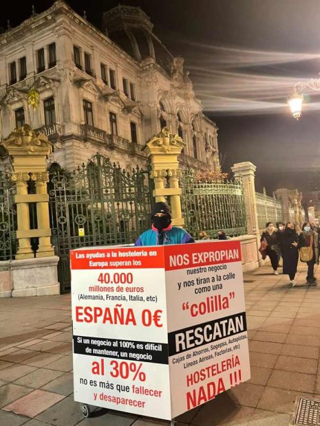 Barbón a un hostelero que pide ayudas: «Yo no debería estar en Asturias, sino en Madrid con Adriana Lastra»