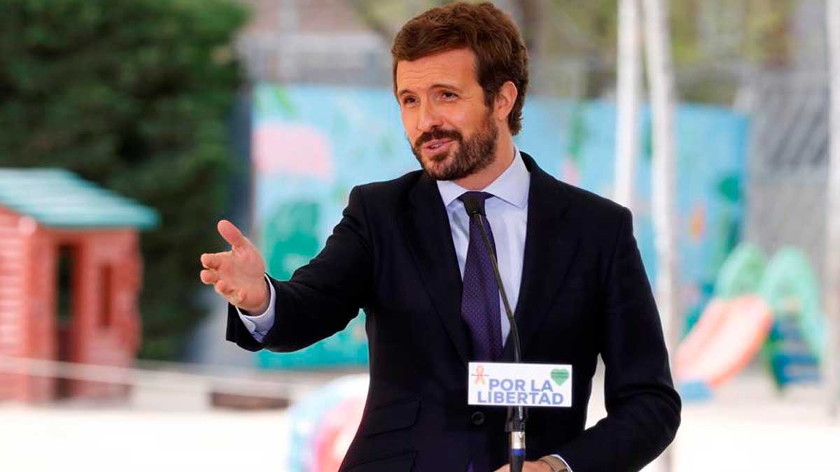 El líder del PP, Pablo Casado. Foto: EFE