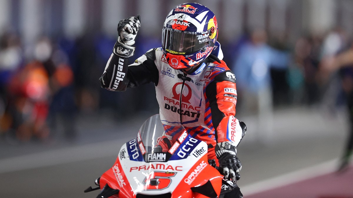 Johann Zarco durante el GP de Doha de MotoGP. (AFP)